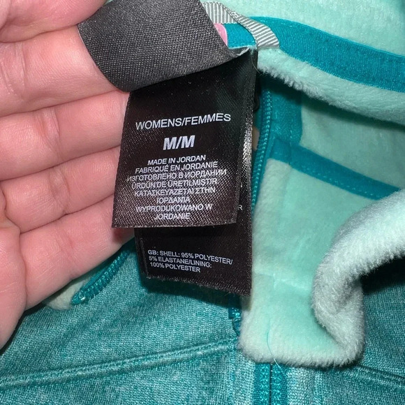 Women’s North Face Zip Up Jacket Blue with Fleece Lining size Medium Base Layer - Picture 6 of 7